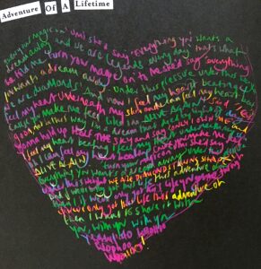 Ein Herz für Songlyrik: Seite im Booklet