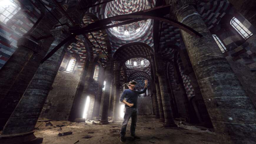 Mit virtueller Realität wird die Rekonstruktion von Fanatiker*innen zerstörten Bauten möglich.