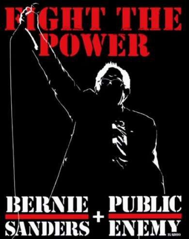 Bernie Sanders Rally Poster feat. Public Enemy
