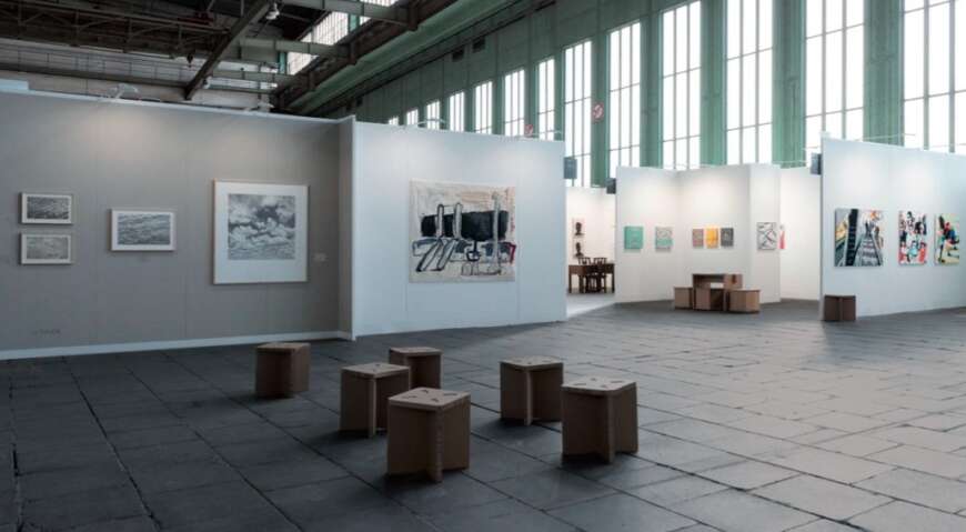 Eine Ausschnitt der Positions Berlin Art Fair 2020