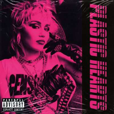 Das Cover von dem neuen Album „Plastic Hearts“ von Miley Cyrus.