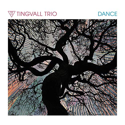 Cover mit schwarzem Baum und psychedelischem Hintergrund: Tingvall Trio - Dance
