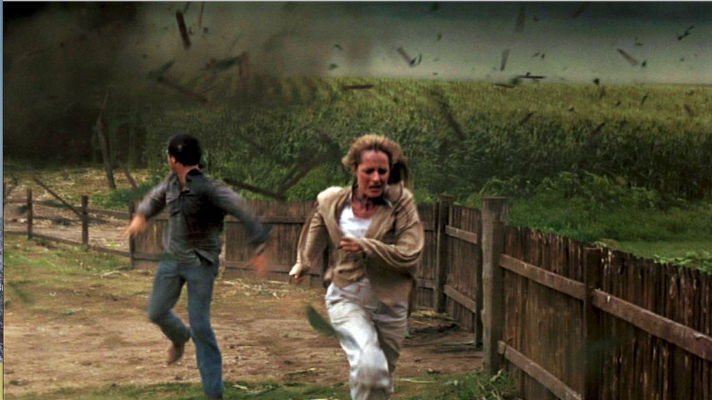 Bill Paxton und Helen Hunt in „Twister“