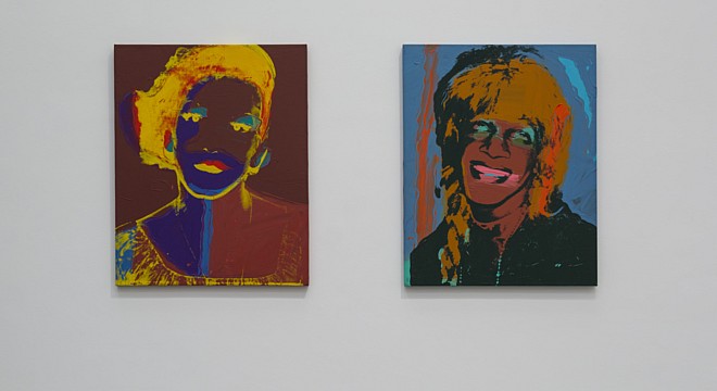 Neues Museum Nürnberg Ausstellung "Painterly. Von Warhol und Twombly bis heute - Malerei aus dem Museum Brandhorst" · Andy Warhol, "Ladies and Gentlemen", 1975