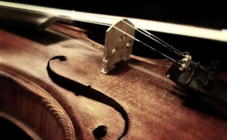 Violine in der Nahaufnahme