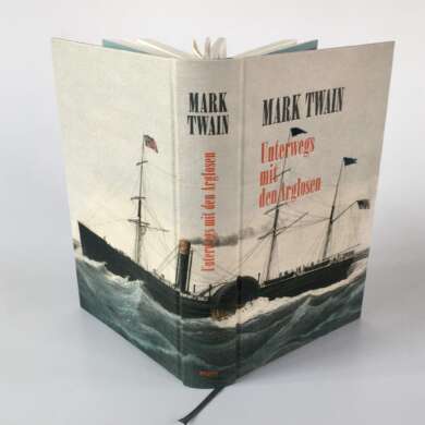 Buchcover „Unterwegs mit den Arglosen“ von Mark Twain