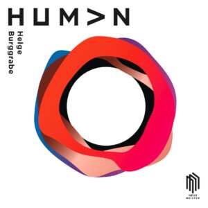 Human Albumcover Farbige Kreise Weißer Hintergrund Schriftzüge