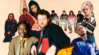 Metronomy Kollaborationspartner Collage Ausschnitte Beiger Hintergrund