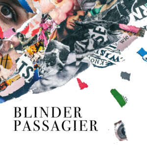 Das Cover der Duerer-Single „Blinder Passagier“ zeigt eine Muster aus zerissenen Zeitungsschnipseln.
