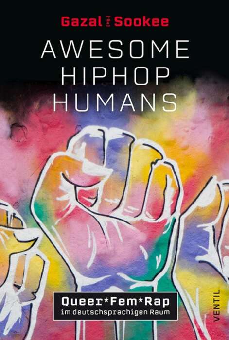 Buchcover „Awesome HipHop Humans“ von Sookee/Gazal