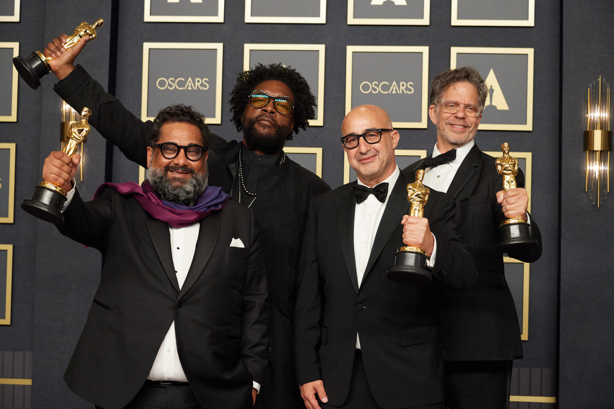 Joseph Patel, Ahmir „Questlove” Thompson, David Dinerstein und Robert Fyvolent gewannen einen der Oscars 2022.