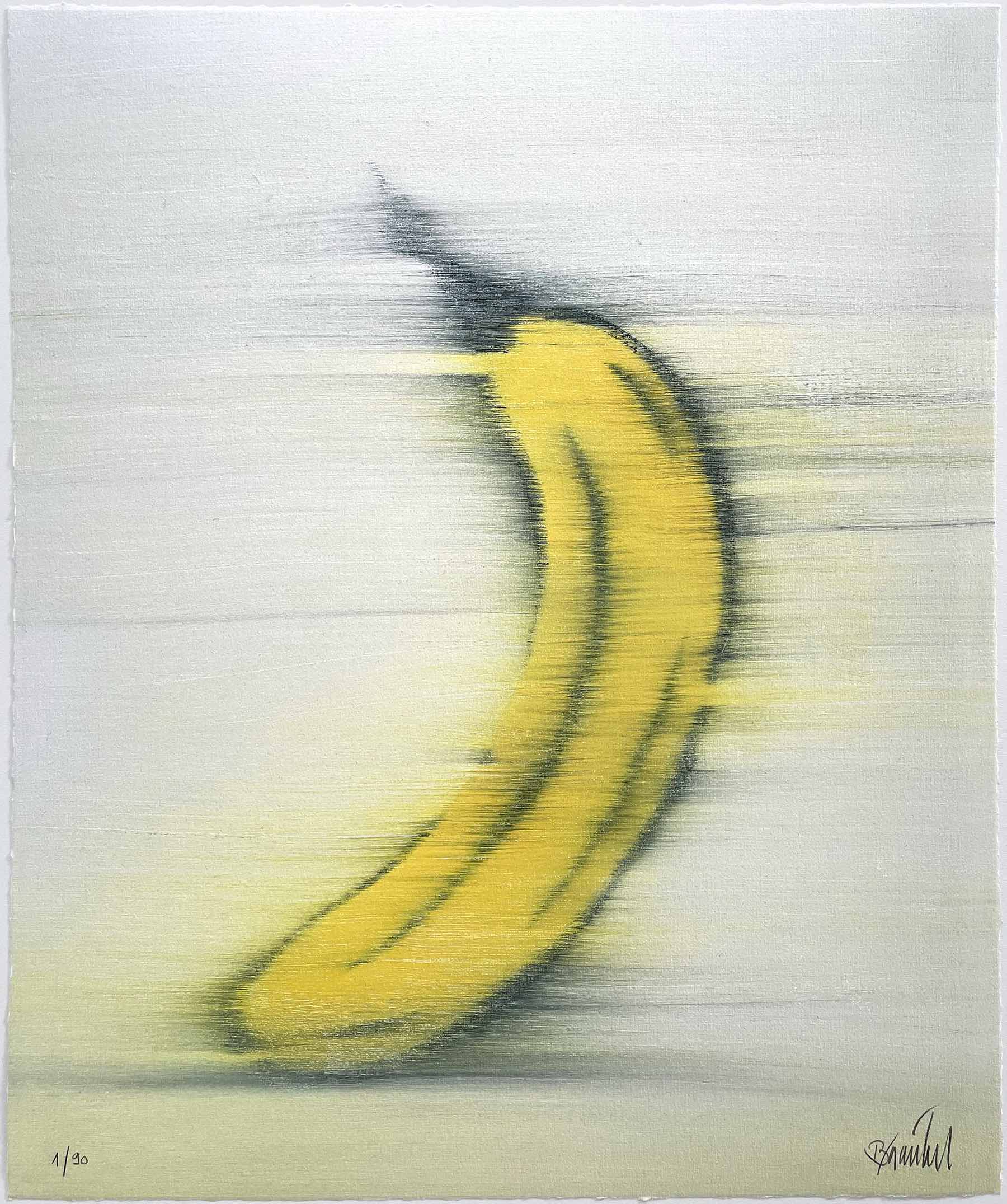 Zu sehen ist: DAF Cologne - Thomas Baumgaertel, Richter-Banane-im Messeprogramm von Art-Limited