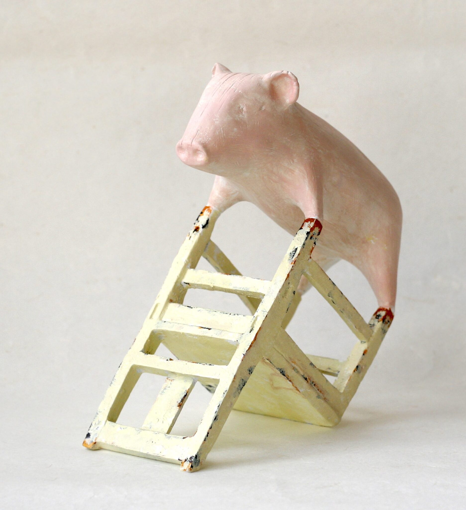 Zu sehen ist: Zhang Ruo_Pig_im Messeprogramm der Galerie Kunstbroeders