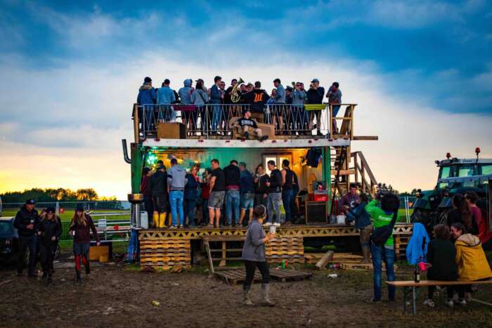 Eine Bar am Campground auf dem Festival ohne Bands (FoB).