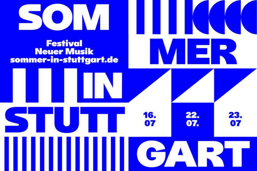 Zu sehen ist eine Grafik in blau-weiß zur Eventreihe „Sommer in Stuttgart“