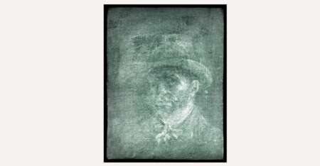 Zeichnung eines Mannes mit Hut und Bart