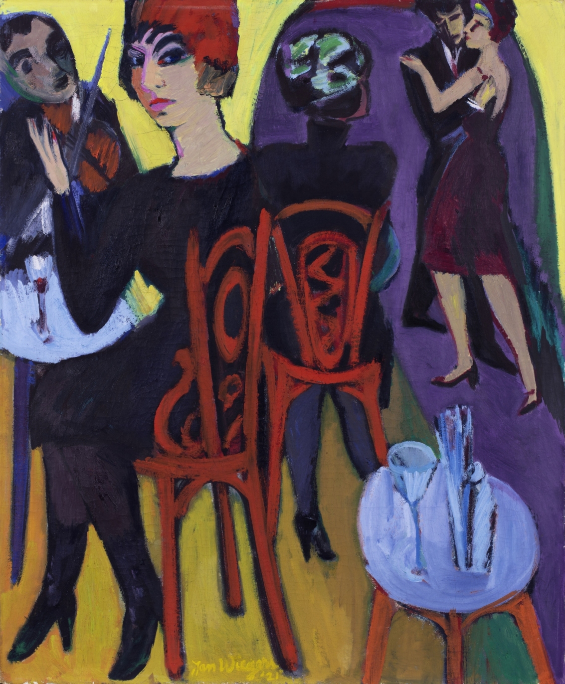 Das Gemälde Music Hall von Jan Wiegers