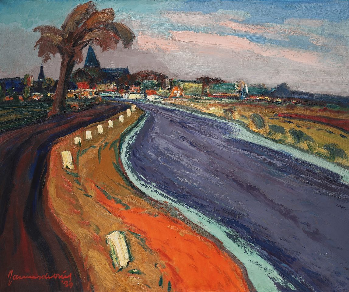 Das Gemälde Landschaft Zuidwolde von Jannes de Vries