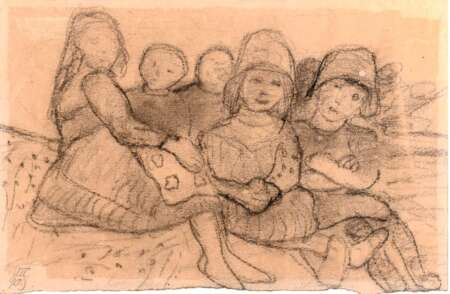 Eine Zeichnung von Paula Modersohn-Becker