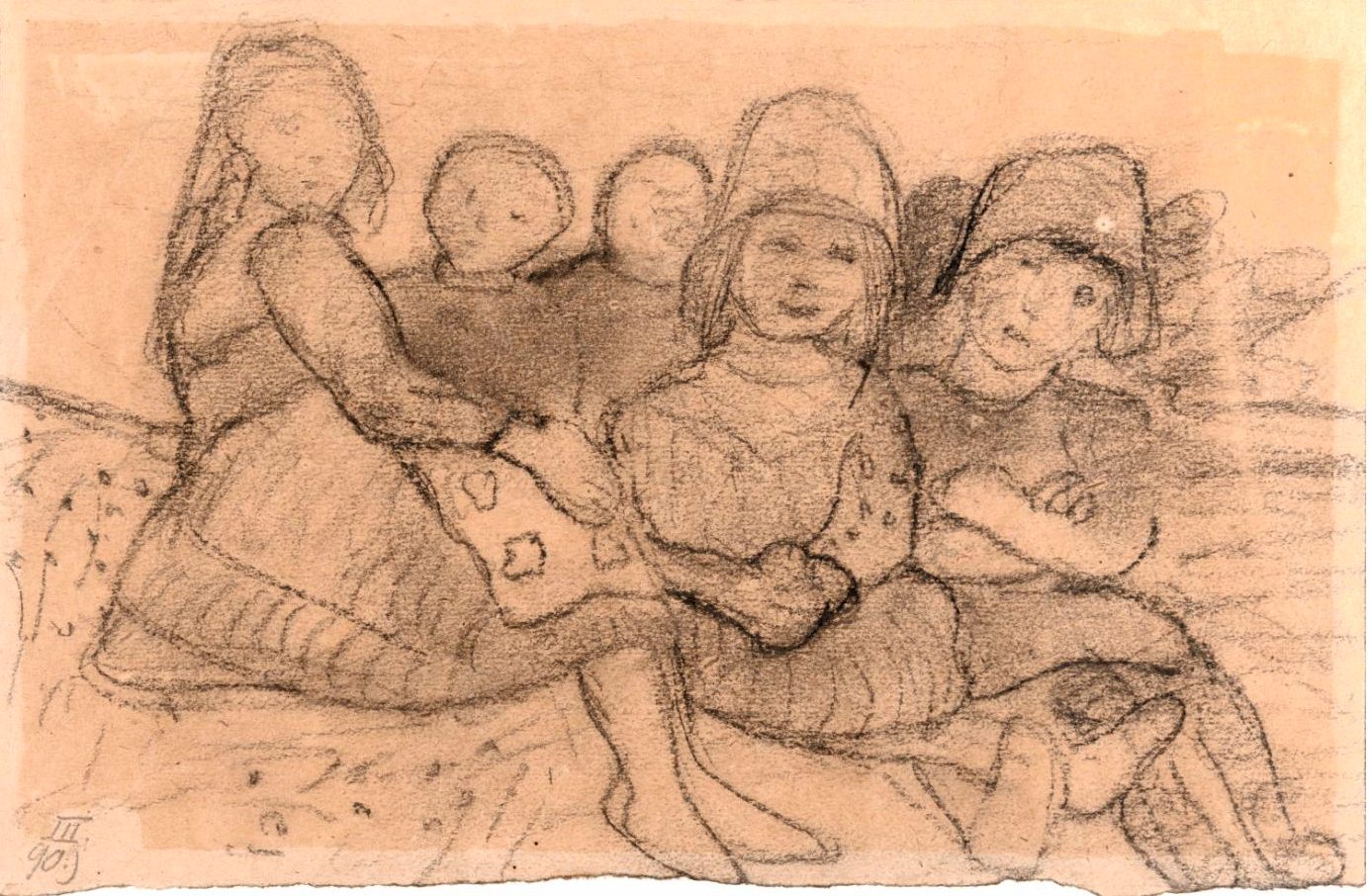 Eine Zeichnung von Paula Modersohn-Becker