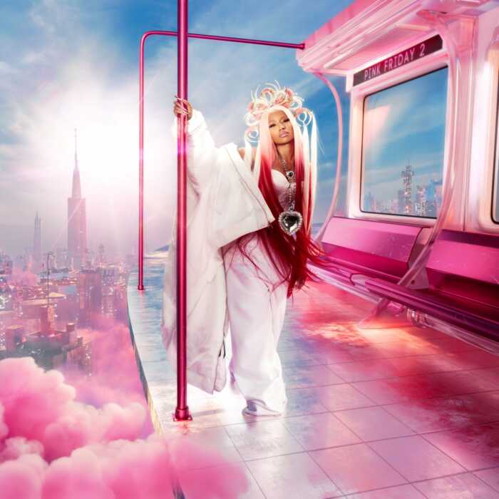 Gewohnt protzig: Nicki Minaj auf ihrem Albumcover zu „Pink Friday 2“