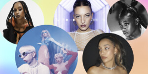 Collage mit Der Band Blond, Mariybu, Little Simz, Nura und Jorja Smith.