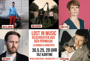 Plakat für die Berlin-Ausgabe von Lost In Music im Mai 2025 in Berlin
