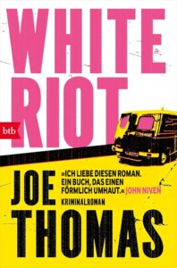 Die besten Krimis im Juli 2025: Buchcover „White Riot“ von Joe Thomas