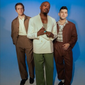 Durand Jones (vorne) Blake Rhein (hinten l.) und Aaron Frazer (hinten r.).