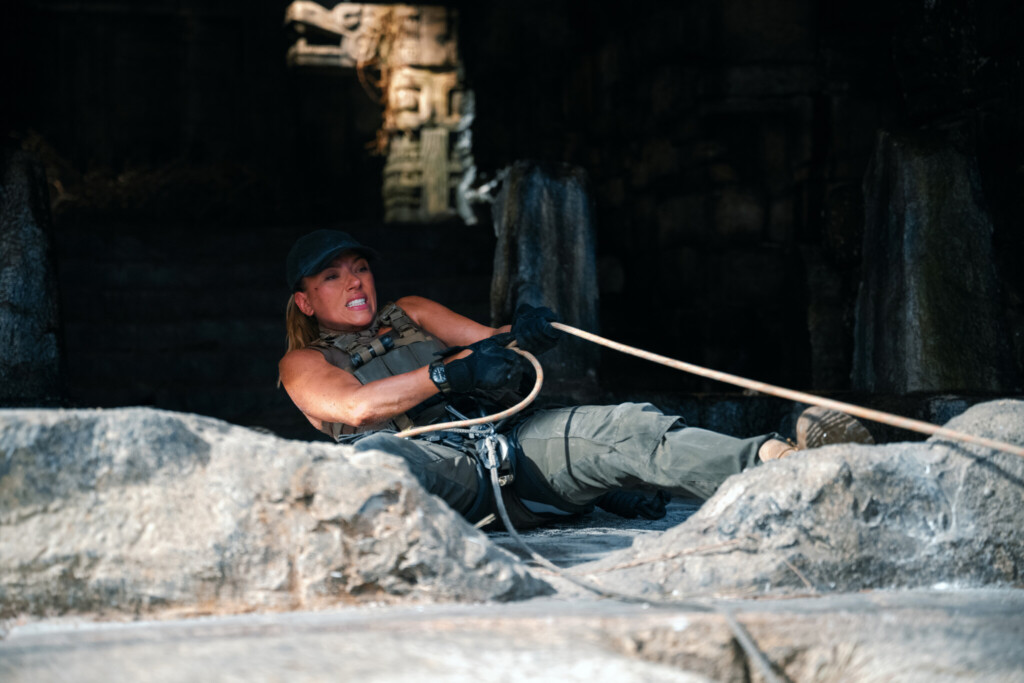 Scarlett Johansson in „Jurassic World: Die Wiedergeburt“. Der Film kommt jetzt in die Kinos.