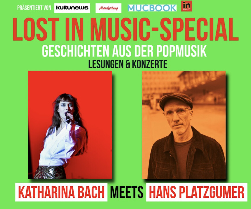 Plakat für das Special der „Lost in Music“-Veranstaltungsreihe mit Katharina Bach und Hans Platzgumer