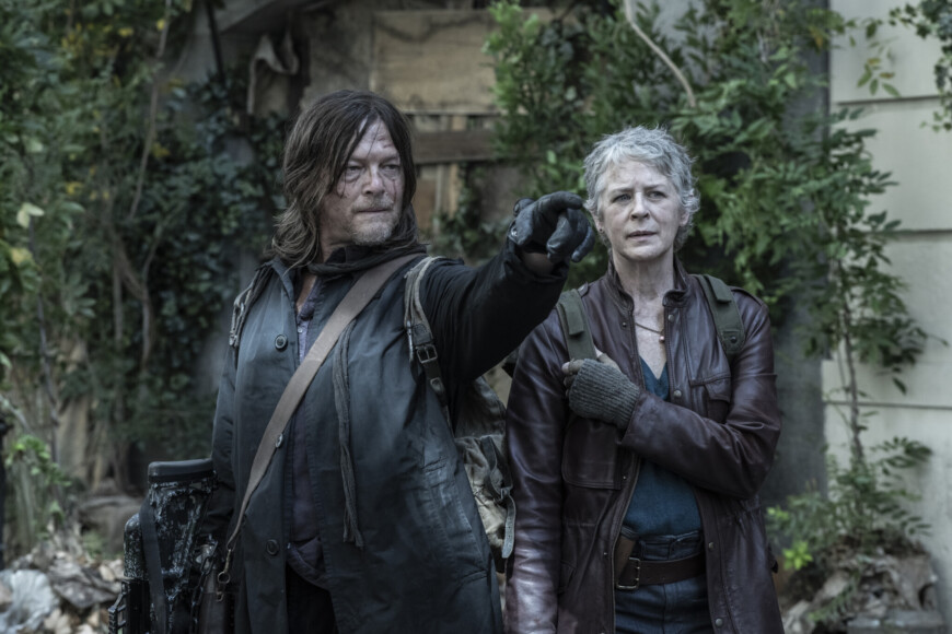 Neue Abenteuer im royalen Spanien: Daryl und Carol in Staffel 3 der Zombieserie „The Walking Dead: Daryl Dixon“.