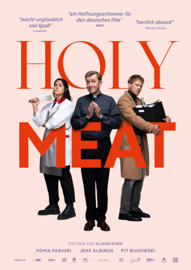 So kann es aussehen, wenn ein katholisches Weihespiel außer Kontrolle gerät. „Holy Meat“ läuft in den Kinos.