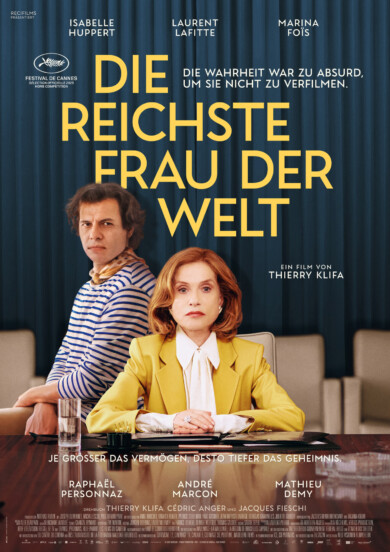 Isabelle Huppert ist „Die reichste Frau der Welt“. Der Film läuft in den Kinos.