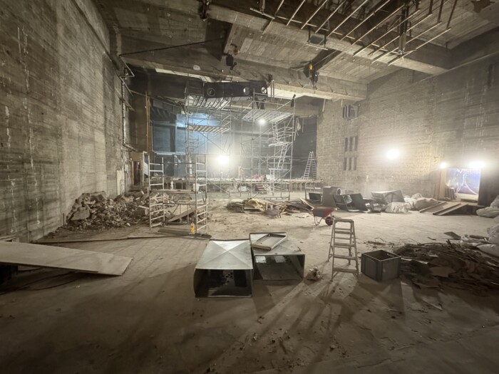 Aus dieser Baustelle wurde mit viel „Groove“ das GOP Artistic-Theater Essen.