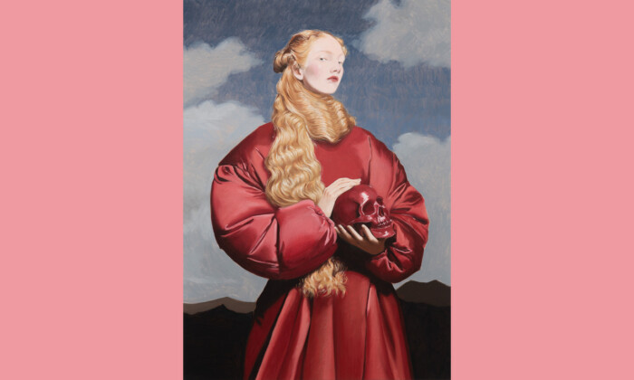 Nieves González, La sfida (Die Herausforderung), 2025, Öl auf Leinwand, 116 × 81 cm © Nieves González, Leihgabe aus Privatbesitz